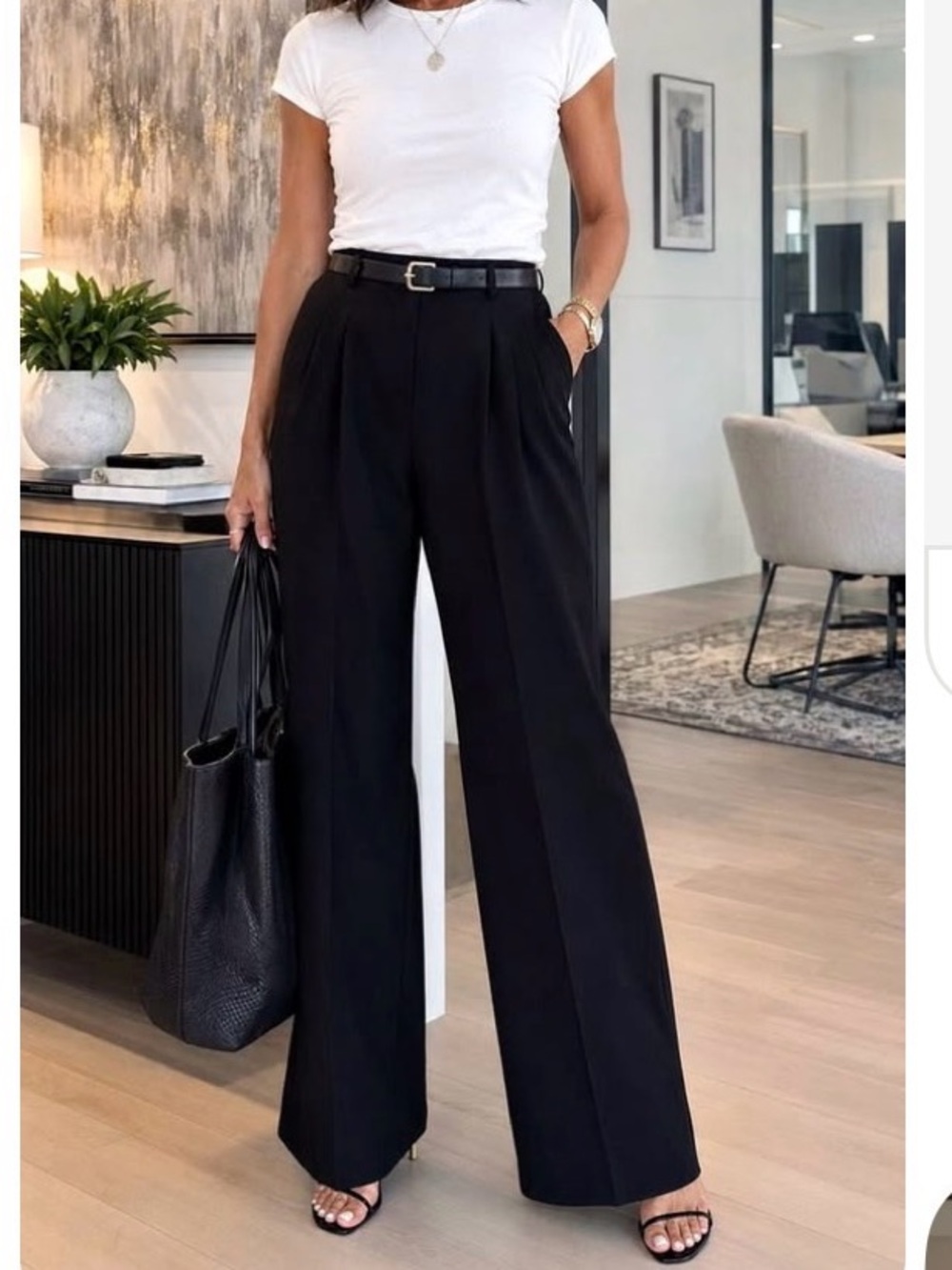 Max Studio High-Waist pleaded Trousers